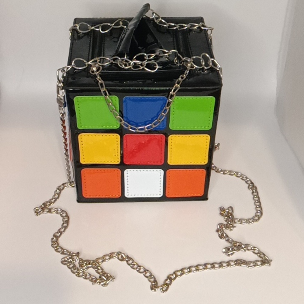 NWT RUBIK'S CUBE BAG ❤️💙💚🧡🤍💛 - Picture 10 of 17